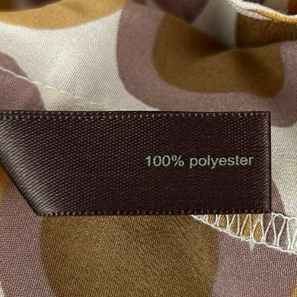 The Limited Sleeveless Polka Dot Peplum Top Brown Peppy Retro Office Size Medium - Picture 6 of 7